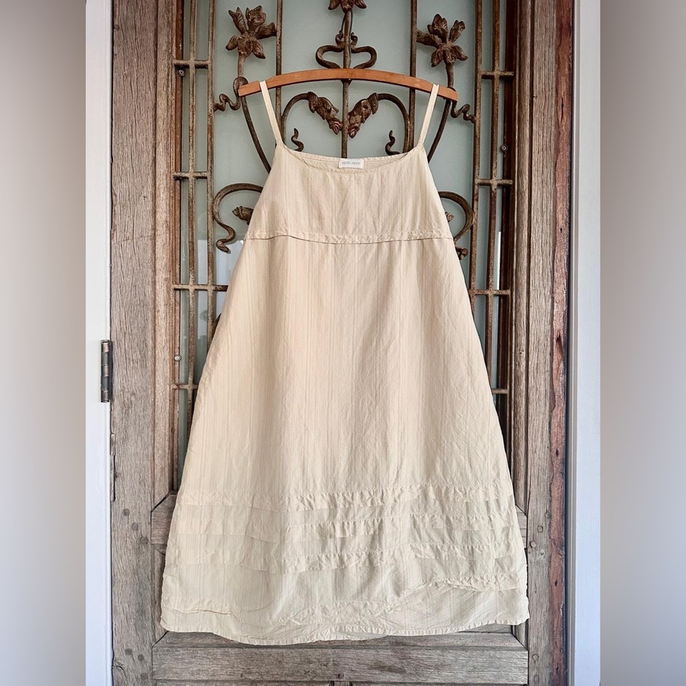 Krista Larson Pale Yellow Cream Dress
